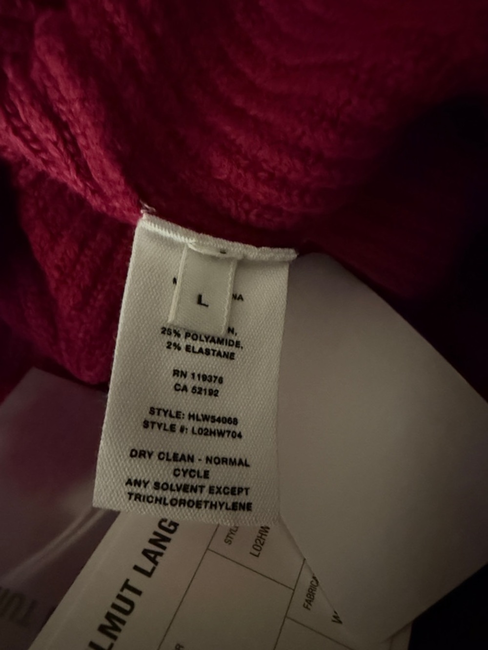 Helmut Lang High-Waist Shorts in Berry - Picture 9 of 10